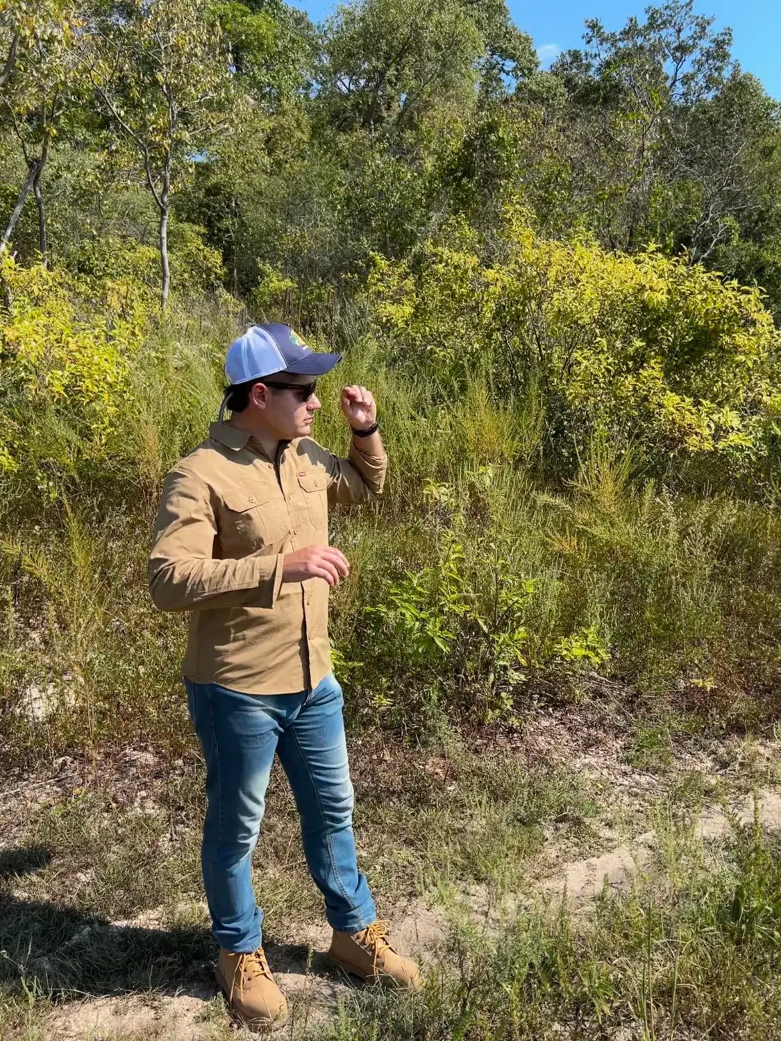 Walking a property with Manatee Land Partners